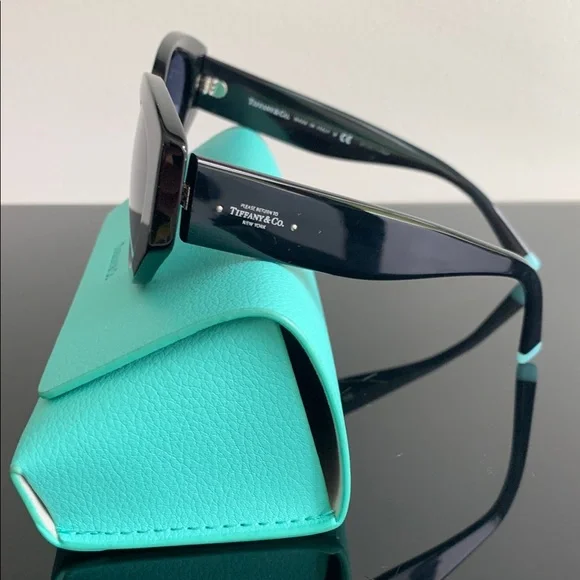 Tiffany & Co. Black Cat-Eye Sunglasses - Picture 3 of 6